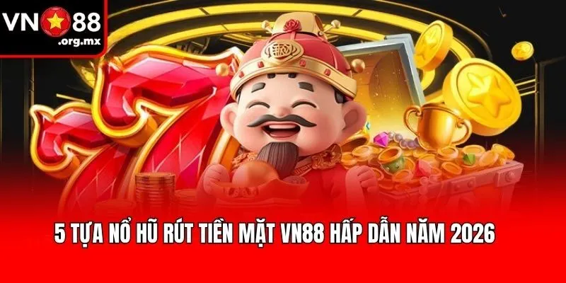 5 tựa Nổ hũ rút tiền mặt VN88 hấp dẫn năm 2026 